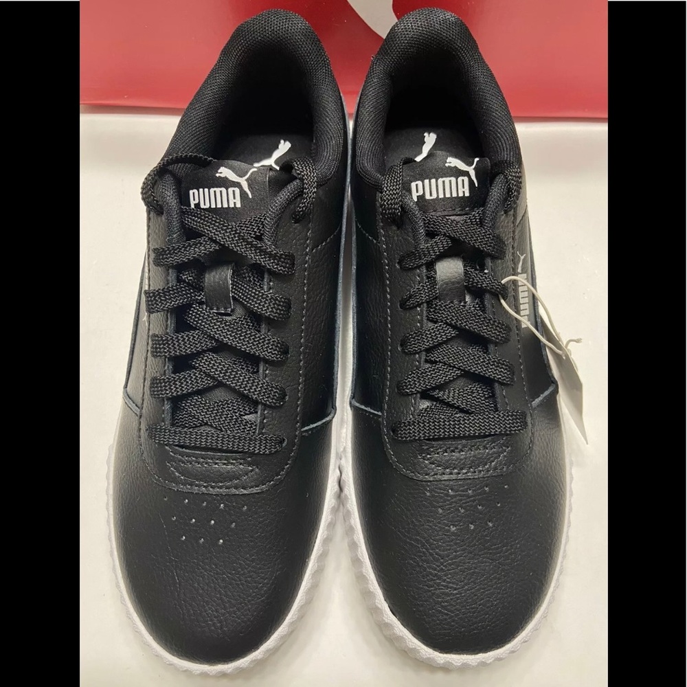 NEW Puma Women's Carina Low Top Lace Up Shoes Sneakers Black Size 8.5 - Picture 2 of 9